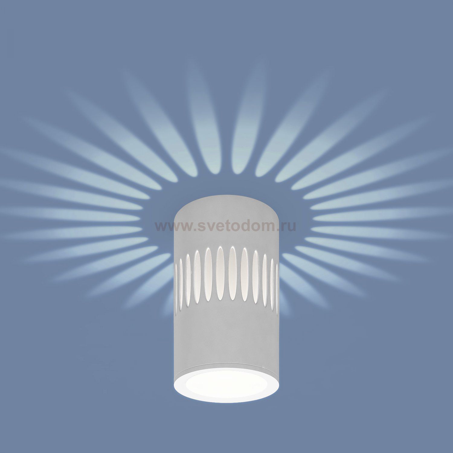 Накладной светодиодный светильник с подсветкой белый DLS026 Elektrostandard