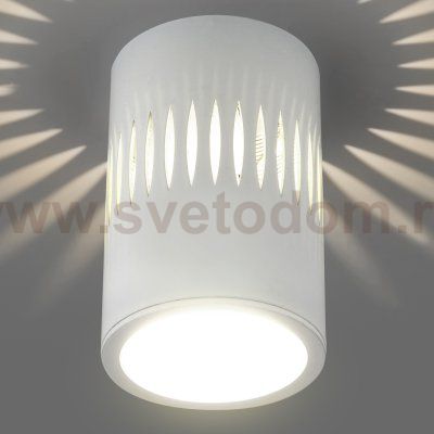 Накладной светодиодный светильник с подсветкой белый DLS026 Elektrostandard