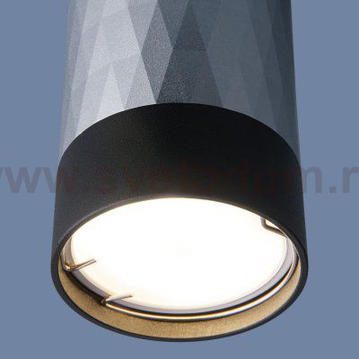 Накладной точечный светильник DLN110 GU10 черный/серебро Elektrostandard