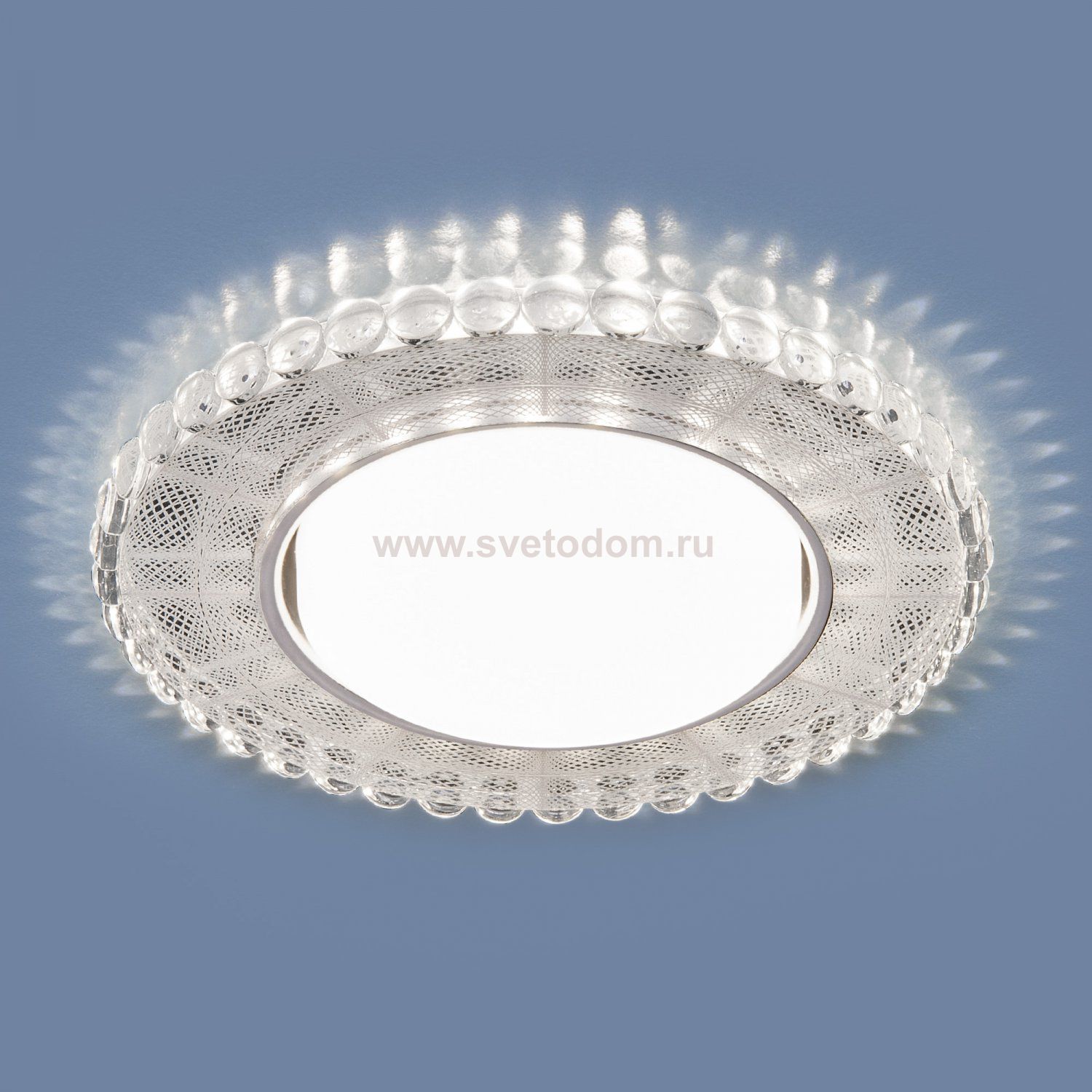 Встраиваемый точечный светильник с LED подсветкой 3035 GX53 Elektrostandard