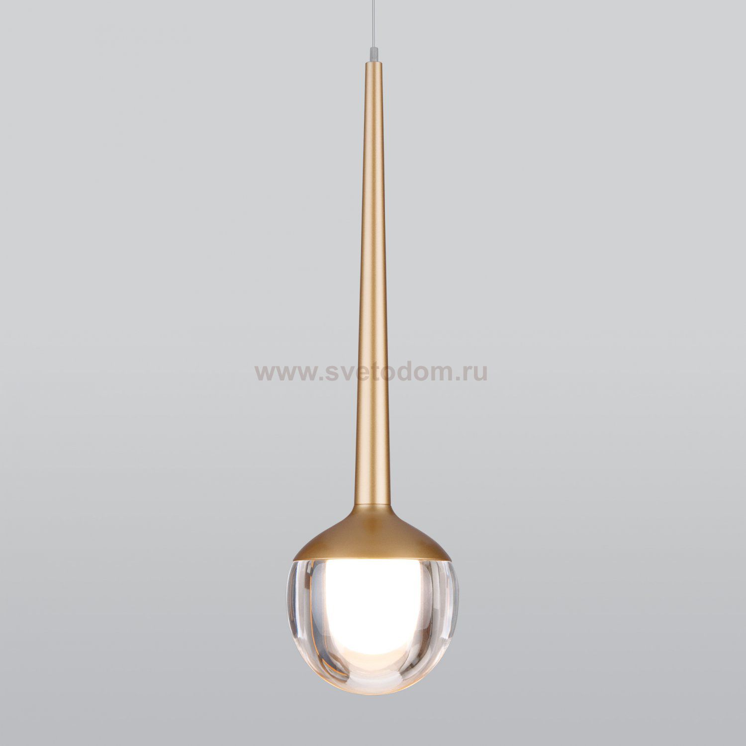 Подвесной светодиодный светильник DLS028 6W 4200K золото Elektrostandard