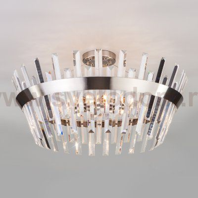Потолочная люстра с хрусталем с лампочками LED Svetodom 2854309