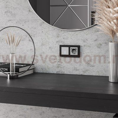 Сенсорный выключатель одноклавишный с подсветкой (серебряный) Werkel W4510106