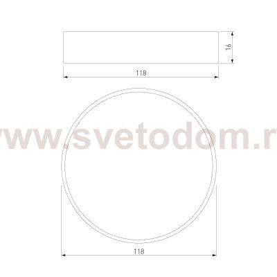 Накладной светодиодный светильник DLR043 Elektrostandard