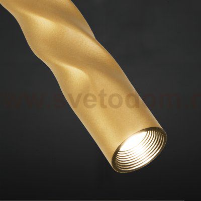 подвесной акцентный светильник Eurosvet 50136/1 LED золото