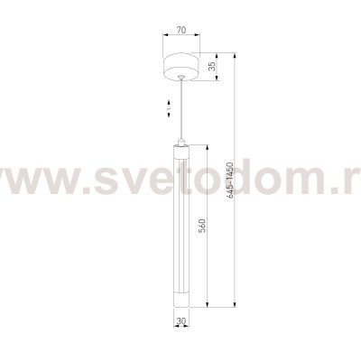 Подвесной акцентный светильник Eurosvet 50189/1 LED белый