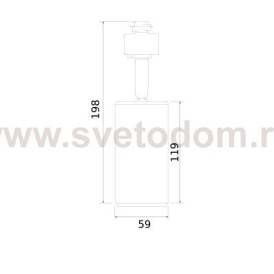 Трековый светильник для однофазного шинопровода Svit GU10 белый/хром MRL 1013 Elektrostandard