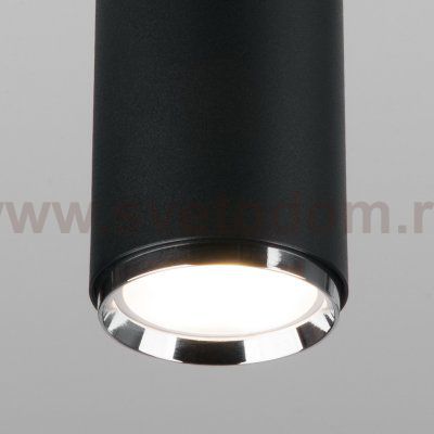 Трековый светильник для однофазного шинопровода Svit GU10 черный/хром MRL 1013 Elektrostandard