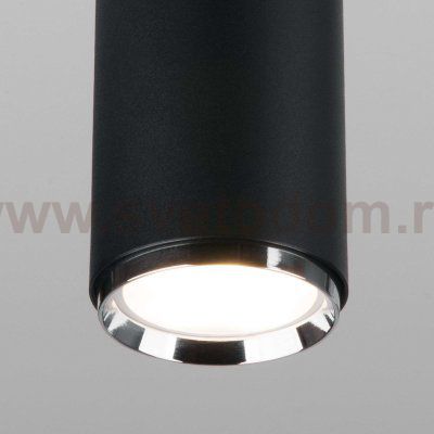 Трековый светильник для однофазного шинопровода Svit GU10 черный/хром MRL 1013 Elektrostandard