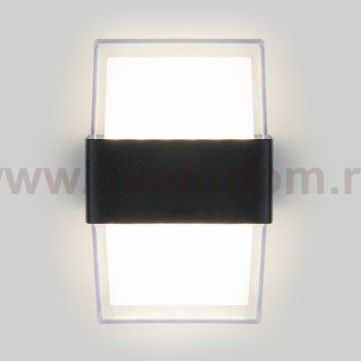 Уличный настенный светодиодный светильник  Maul чёрный 1519 TECHNO LED чёрный Elektrostandard