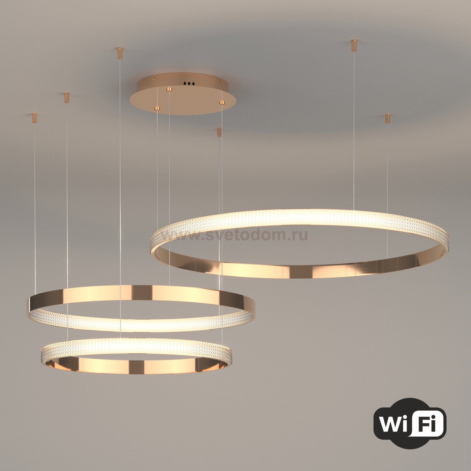 Люстра Eurosvet 90275/3 медный Smart Posh
