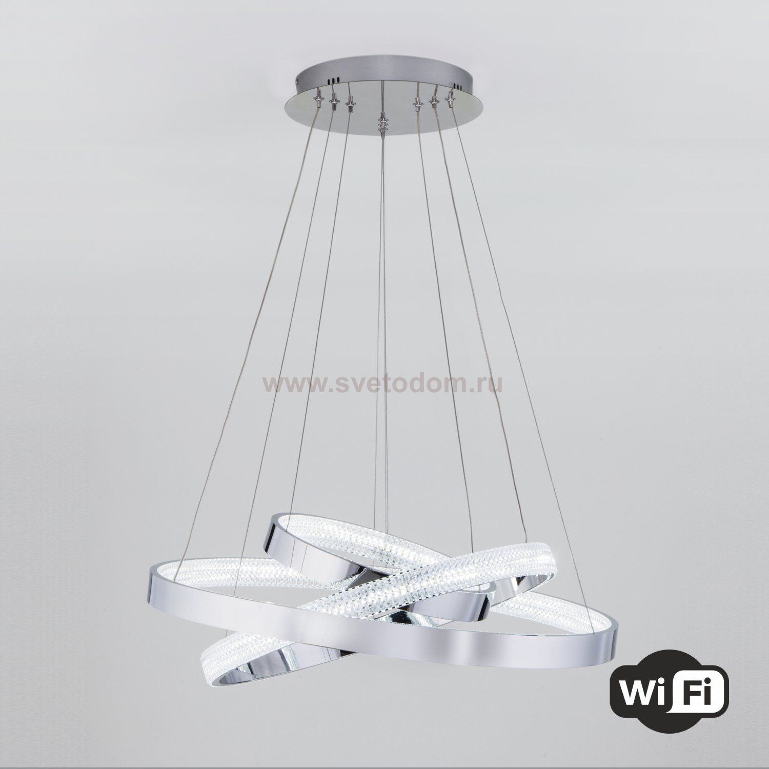 Люстра Eurosvet 90276/3 хром Smart Posh