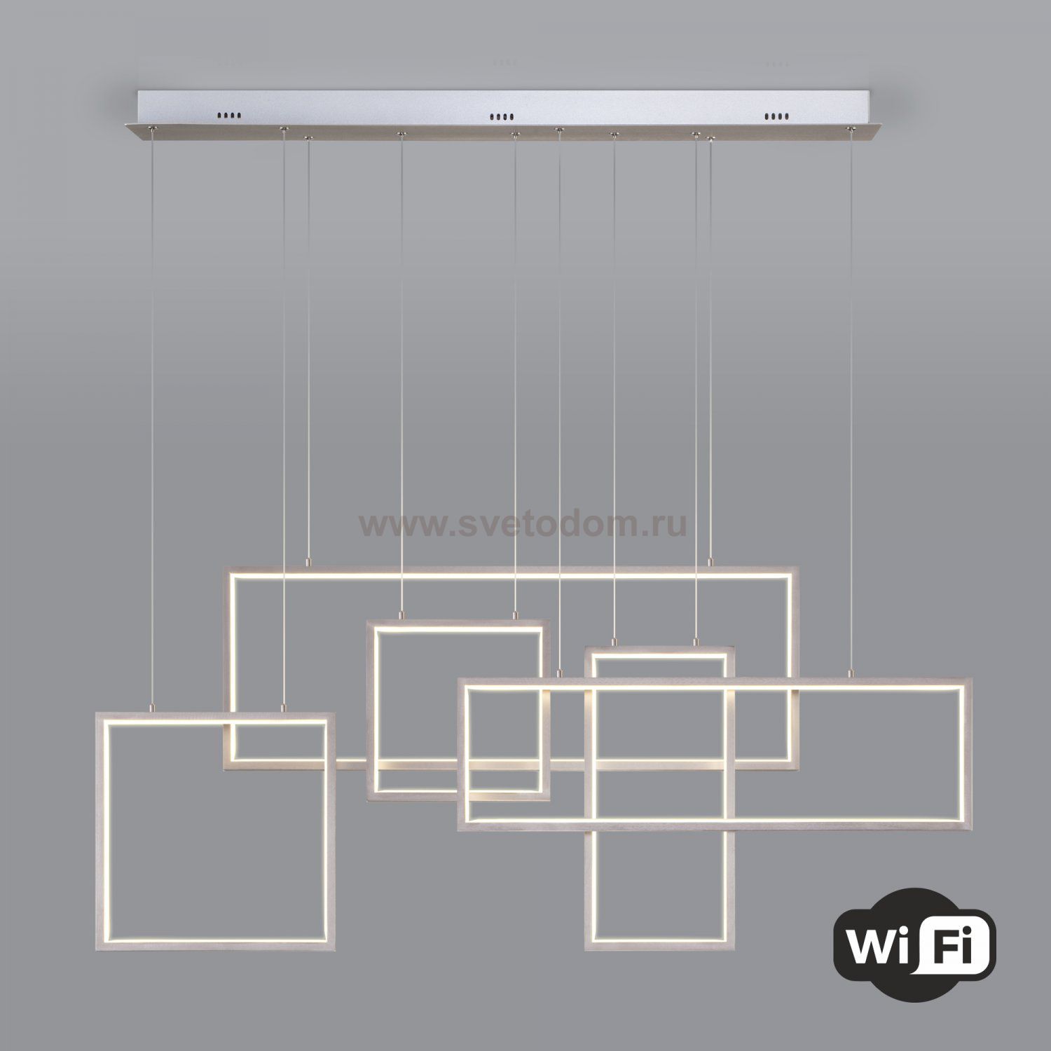 Умный светильник Eurosvet 90278/5 сатин-никель Smart Direct