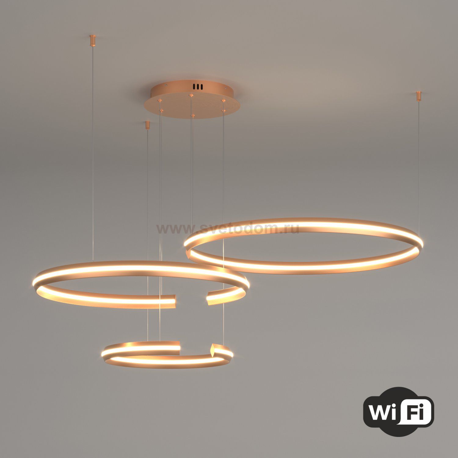 Люстра Eurosvet 90280/3 золото Smart Gap