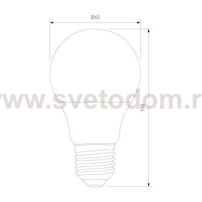 Светодиодная лампа A65 15W 6500K E27 BLE2726 Elektrostandard