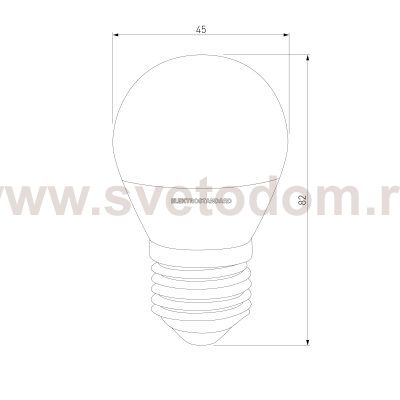 Светодиодная лампа G45 7W 6500K E27 BLE2732 Elektrostandard