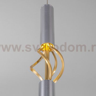 Люстра Eurosvet 50191/1 LED матовое серебро/матовое золото Lance