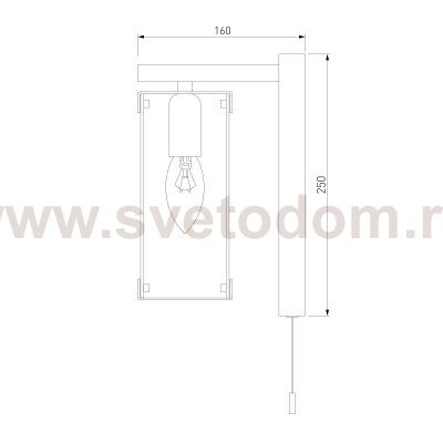 Настенный светильник Eurosvet 60116/1 черный Aragon