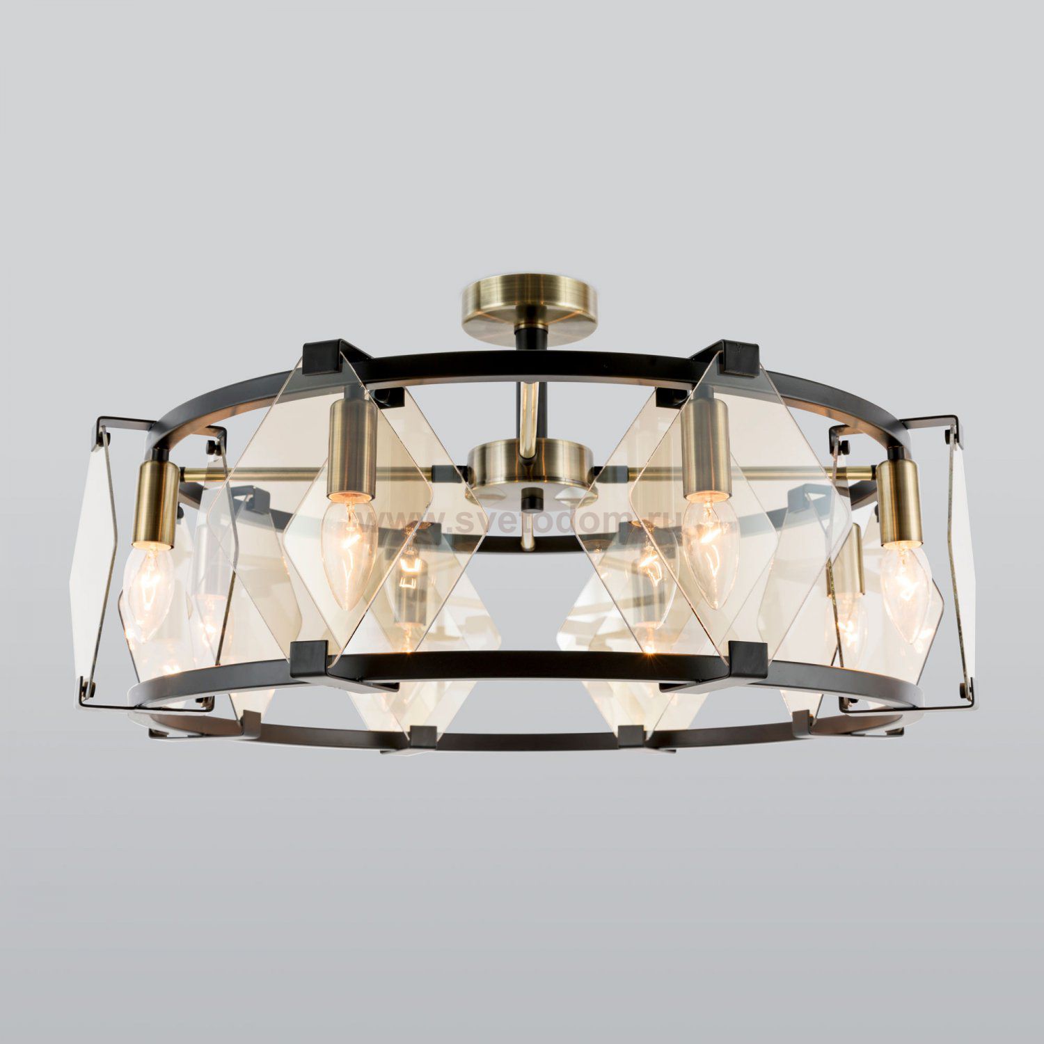 Люстра Eurosvet 60116/8 черный Aragon