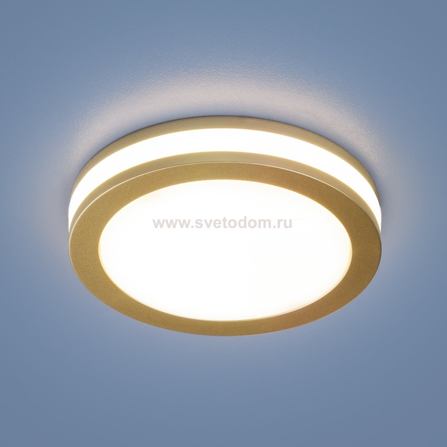 Встраиваемый светодиодный светильник золото матовый DSKR80 5W 4200K Elektrostandard