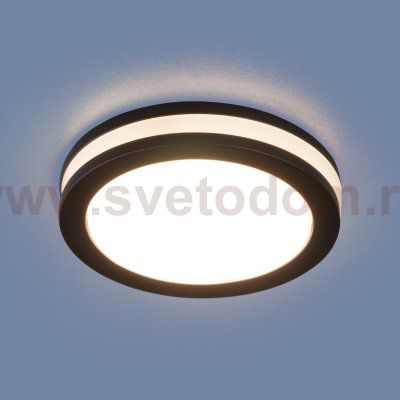 Встраиваемый светодиодный светильник черный DSKR80 5W 4200K Elektrostandard
