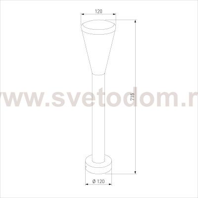 Ландшафтный светильник IP54 чёрный 1417 TECHNO Elektrostandard