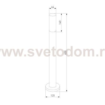Ландшафтный светильник IP54 чёрный 1419 TECHNO Elektrostandard