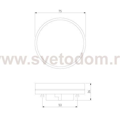Светодиодная лампа GX53 PC 12W 4200К GX53 BLGX5305 Elektrostandard