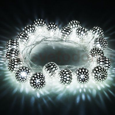 Гирлянда нить хром перламутровый с эффектом мерцания 2,8м IP20 400-003 Eurosvet