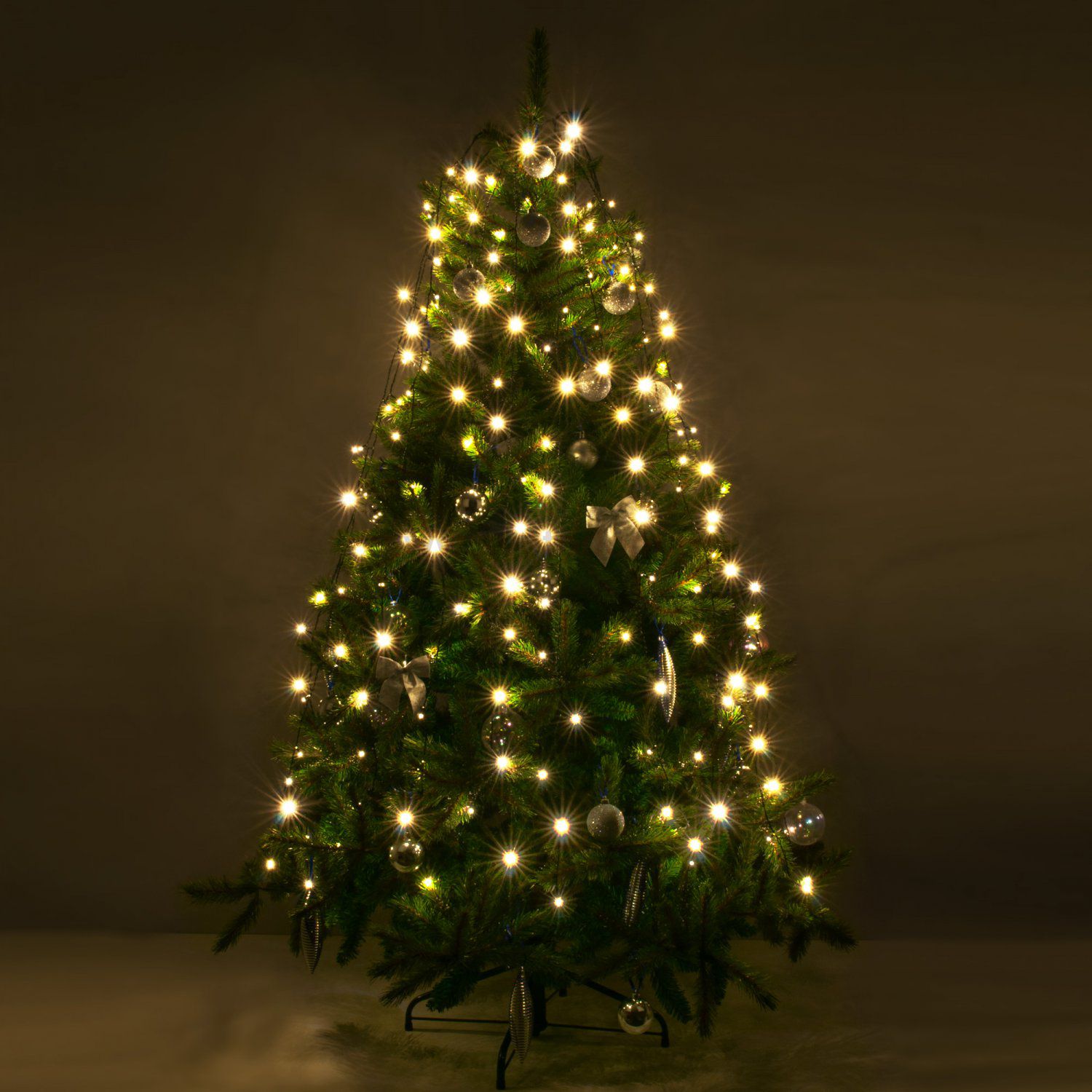 Гирлянда занавес на ель теплый белый 0,45*1,5м IP20 200-003 Eurosvet