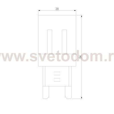 Светодиодная лампа JCD 9W 220V 3300K G9 BLG903 Elektrostandard