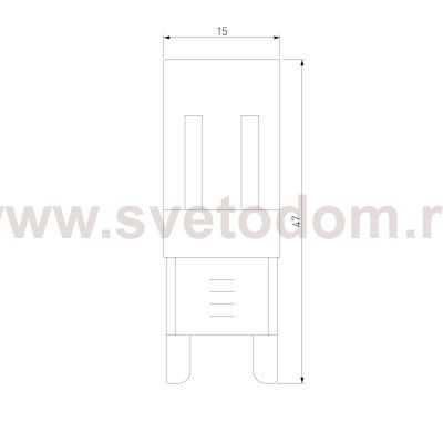 Светодиодная лампа JCD 3W 220V 4200K G9 BLG907 Elektrostandard