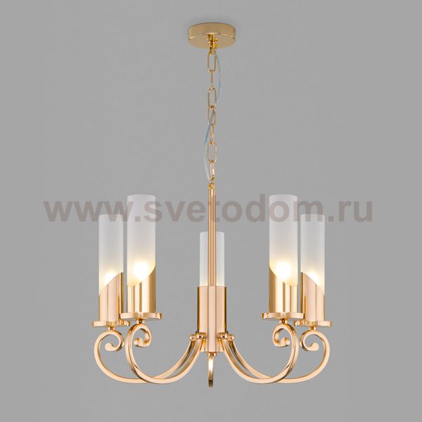 Классическая подвесная люстра Eurosvet 60117/5 золото Banci