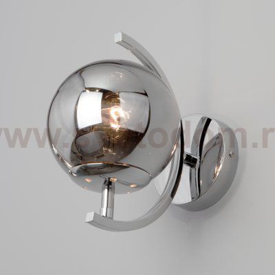 Настенный светильник со стеклянным плафоном Eurosvet 50072/1B хром Story