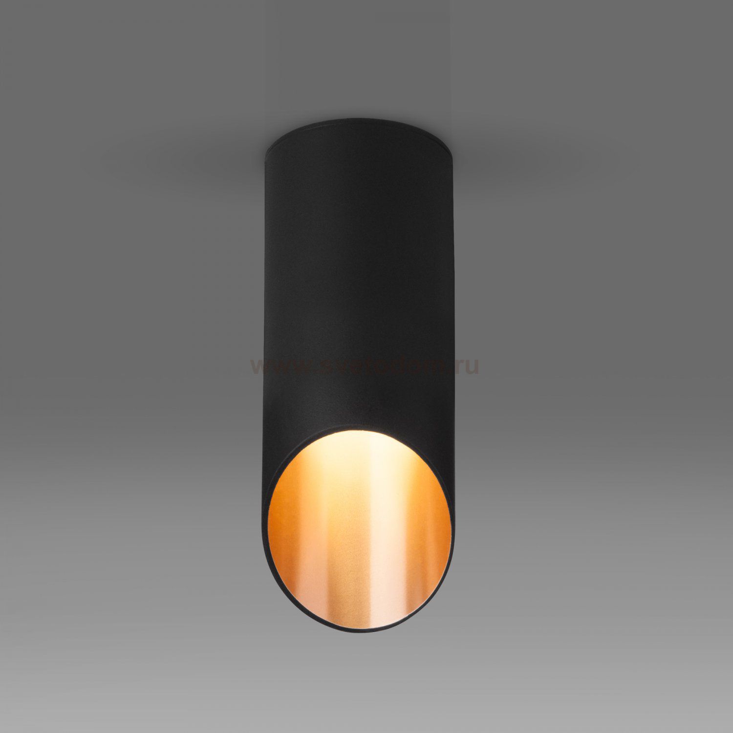 Накладной акцентный светильник DLN114 GU10 черный/золото Elektrostandard