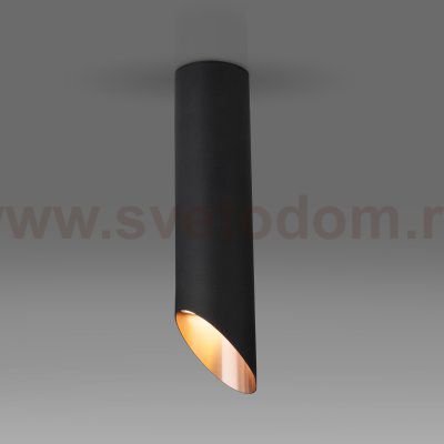 Накладной акцентный светильник DLN115 GU10 черный/золото Elektrostandard