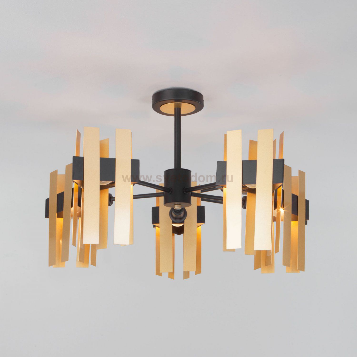 Потолочная люстра в стиле лофт Eurosvet 70116/5 черный Spada