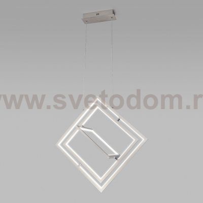 Подвесной светодиодный светильник Eurosvet 90224/3 матовое серебро Maya