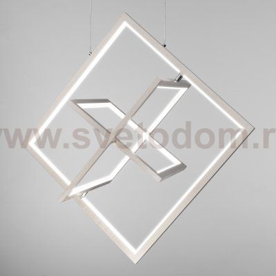 Подвесной светодиодный светильник Eurosvet 90224/3 матовое серебро Maya