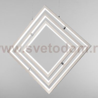 Подвесной светодиодный светильник Eurosvet 90224/3 матовое серебро Maya