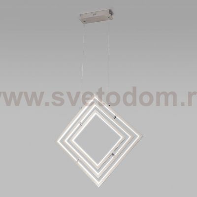 Подвесной светодиодный светильник Eurosvet 90224/3 матовое серебро Maya