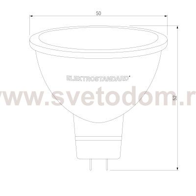 Светодиодная лампа направленного света JCDR 5W 6500K G5.3 BLG5312 Elektrostandard