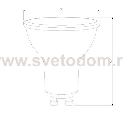 Светодиодная лампа направленного света JCDR 5W 6500K GU10 BLGU1009 Elektrostandard