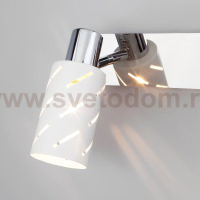 Настенный светильник с поворотными плафонами Eurosvet 20090/3 белый/хром Fente