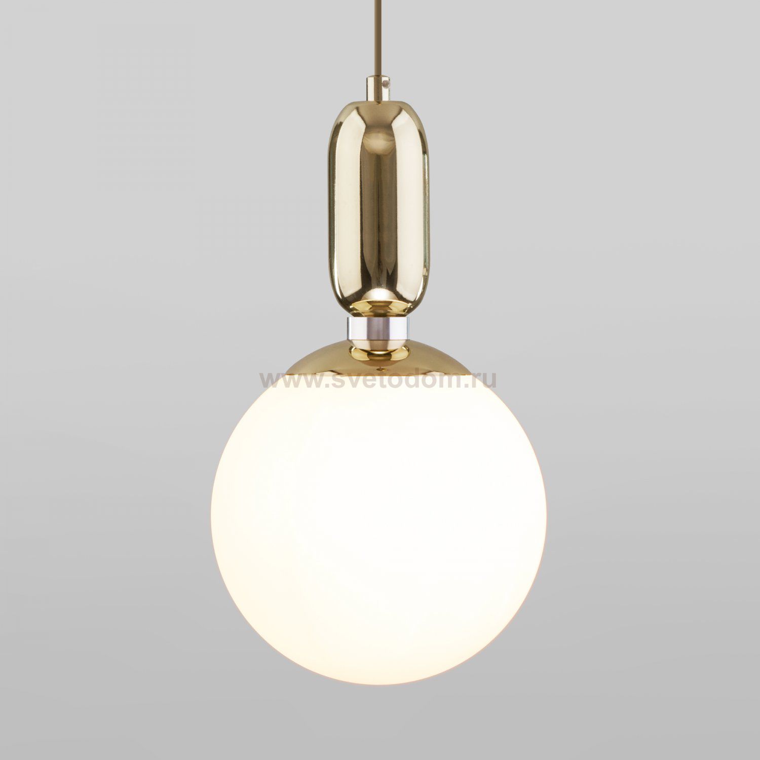 Подвесной светильник со стеклянным плафоном Eurosvet 50197/1 золото Bubble