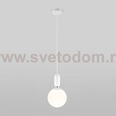 Подвесной светильник со стеклянным плафоном Eurosvet 50197/1 белый Bubble
