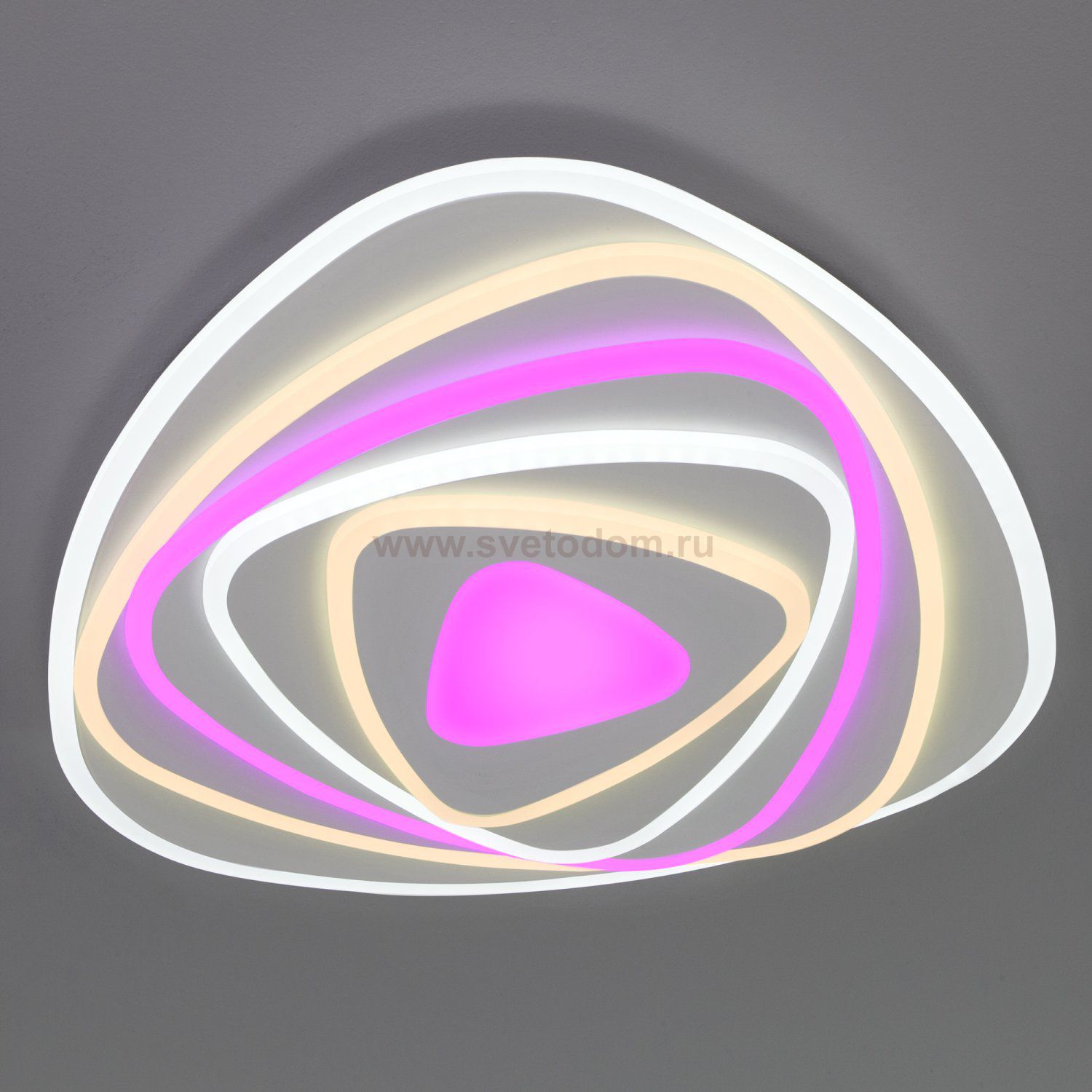 Потолочный светодиодный светильник с пультом управления Eurosvet 90225/1 белый Coloris