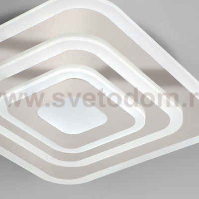 Потолочный светодиодный светильник с пультом управления Eurosvet 90118/1 хром Siluet