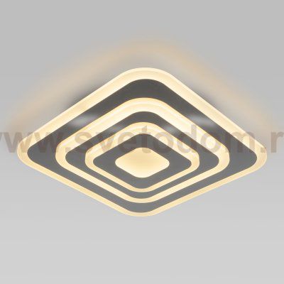 Потолочный светодиодный светильник с пультом управления Eurosvet 90118/1 хром Siluet