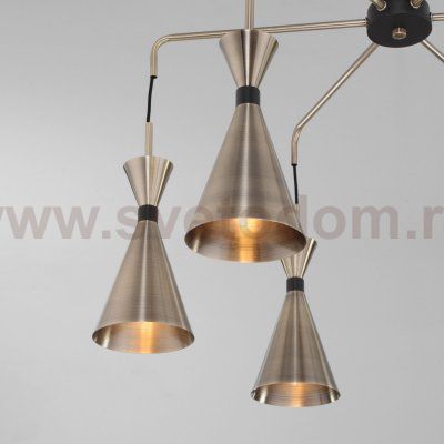 Люстра с металлическими плафонами Bogates 316/6 Glustin